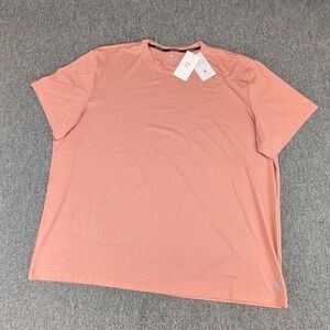 Zelos Mens T Shirt 2XLT Polyester Spandex Orange Heather Active Performance Tee